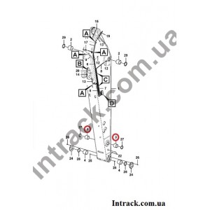 Пальці і втулки Volvo EC240C, EC240B, EC210B, EC240B, EC140B, EC290, EC290B, EC140.