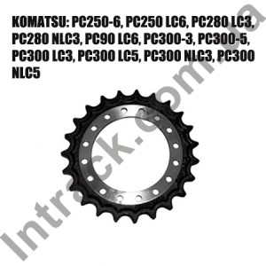 Зірочка приводу KOMATSU PC250 / PC250LC / PC280 / PC290 / PC300