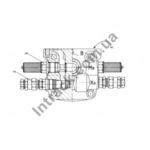 Клапан гидронасоса Liebherr Лібхер R904 R912 R914 R924