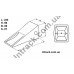 Зуби на ковш CAT J300 довгі 1U3302 Зуби на ковш CAT J300 довгі 1U3302